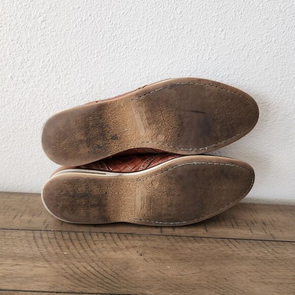 Galizio Torresi Shoes Mens 13 EU 46 Tan Leather Oxford Lace Up SOLES NEED REPAIR - Picture 10 of 11